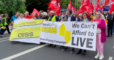 Thousands take to the streets in cost of living protest in Dublin