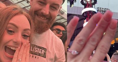 Ed Sheeran congratulates Scots couple 'on cloud nine' after they get engaged at Hampden gig