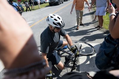 'I am good': Biden falls from bike but is unhurt