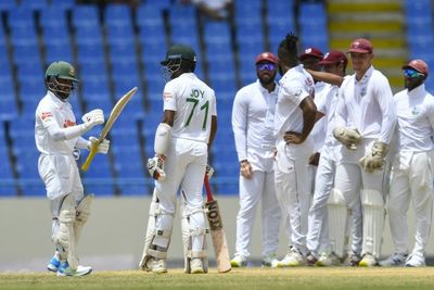 Mayer, Roach strike as West Indies close in on victory