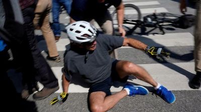 Biden Takes Spill While Getting off Bike after Beach Ride