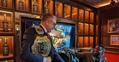 Kevin Hart visits Conor McGregor's Black Forge Inn pub ahead of comedy gig