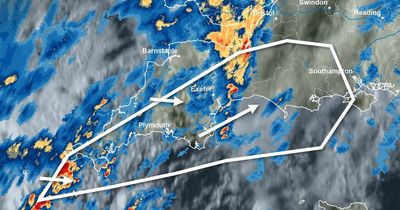 Met Office warns thunder system heading east as lightning storms hit South West