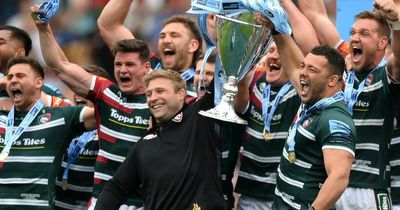 The emotional moment Tom Youngs lifts English Premiership trophy with Leicester as Twickenham crowd roar