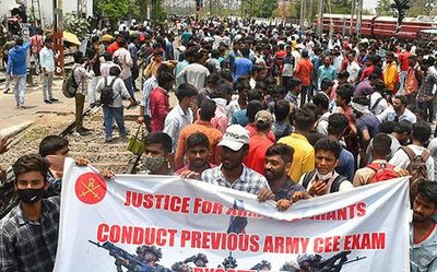 Injured in the chest, protesting youth made a dash for the ambulance