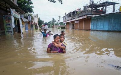 Woman dies, hundreds marooned in floods in west Tripura