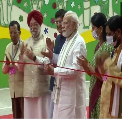 PM Modi inaugurates Pragati Maidan Integrated Transit Corridor project in Delhi
