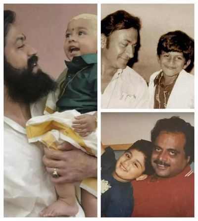 10 Adorable Pics of Kannada Heroes With Their Children