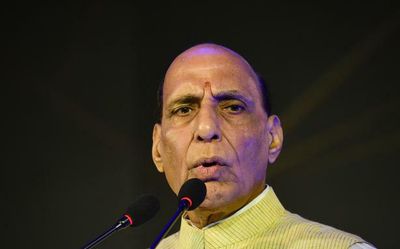 Defence Minister Rajnath Singh meets chiefs of Army, Navy and IAF