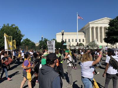 On Juneteenth weekend, Black activists march for abortion rights