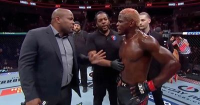 UFC star in heated altercation with Daniel Cormier after defeating legend's protege