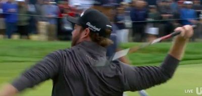 A golfer angrily threw his putter off the green and then later snapped a club in U.S. Open meltdowns