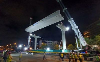 BMRCL launches U Girder for the first time on ORR-Airport metro line