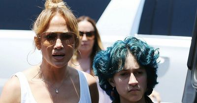 Jennifer Lopez brings her child Emme, 14, on stage for duet and uses gender-neutral pronouns
