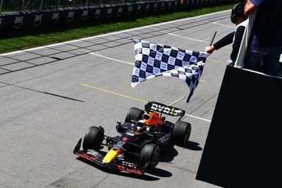 F1 Canadian Grand Prix: Max Verstappen holds off Carlos Sainz to win as Lewis Hamilton finishes third