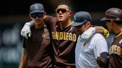 Padres’ Machado Suffers Ankle Sprain in First Inning vs. Rockies