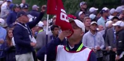 Matt Fitzpatrick’s caddie kissed the flag on the 18th hole after U.S. Open win and golf fans loved it