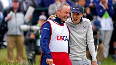Fitzpatrick’s Caddie Kisses Flag After First Major Win in 30-Plus Years