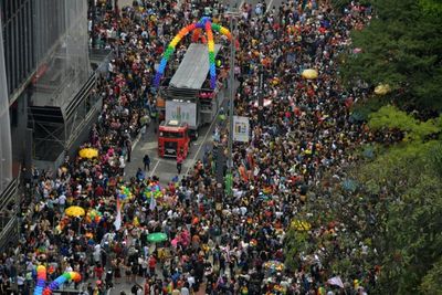 Sao Paulo's LGBTQ parade calls for Brazilians to 'vote with pride'