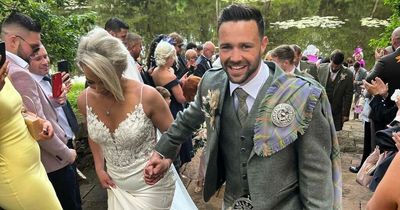 Josh Taylor weds fiancée Danielle Murphy and reveals he promised 'not to walk down aisle with a black eye'