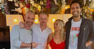 ITV Coronation Street's Millie Gibson looks stunning in red as she's joined by co-stars at 18th birthday party