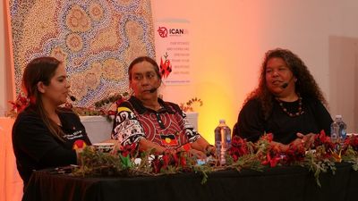 Nuclear test survivors' plea for Australia to sign treaty, as they speak at UN meeting