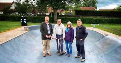 Carse of Gowrie village community delighted to see skate park bowl rejuvenated after many years