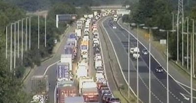 M62 Rush hour delays as ambulance rushes to four car crash