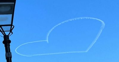 Why was there are a heart in the sky in Newcastle on Sunday? Mystery explained as locals speculate