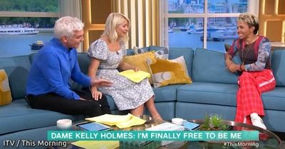Phillip Schofield and Dame Kelly Holmes in tears on This Morning as the Olympic medallist comes out as gay