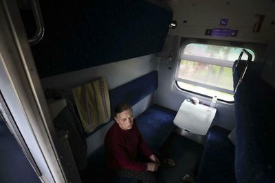 Railcars used as shelters in Ukraine
