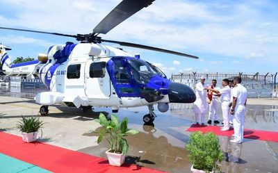 Advanced Light Helicopter Mk-III inducted in to Coast Guard Region East