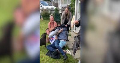 Moment 'Shameless' family brawl ruins mum's 50th birthday party as boozy celebrations descend into chaos