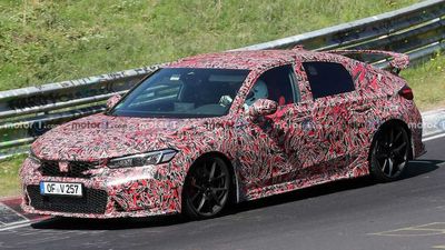 2023 Honda Civic Type R Rear Partially Exposed After Crash Testing
