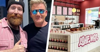 Celebrity chef Gordon Ramsay eats Manchester Tart on surprise visit to new cake café in Salford