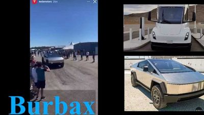 Tesla's Updated Cybertruck And Semis Turn Heads At Michigan Speedway