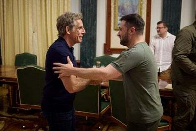 Hollywood’s Ben Stiller meets ‘hero’ Volodymyr Zelensky in Ukraine