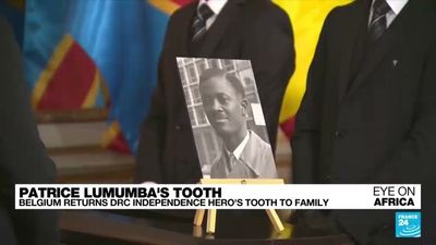 Belgium hands over tooth of slain Congolese icon Patrice Lumumba to family