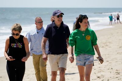 Joe Biden’s daughter tells press to back off as president takes beach stroll