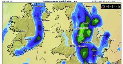 UK weather forecast: Highs of 25C for Glastonbury - before rain, hail and thunder hit