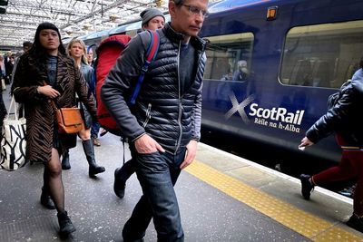 Scotland's rail network grinds to a halt as workers walk out in mass strike