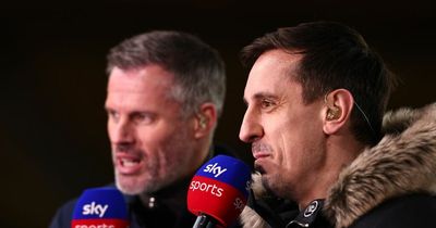 Gary Neville and Liverpool legend Jamie Carragher 'told off' by Sky bosses after joke gets '1,000 complaints'