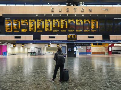 Major stations across the U.K. are deserted as a rail strike begins