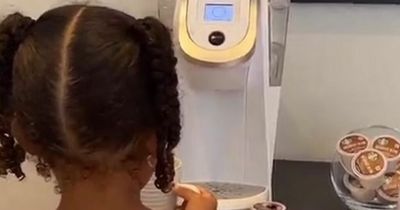Kylie Jenner shares sweet video of daughter Stormi, four, making her morning coffee