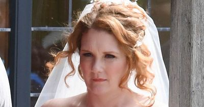 Corrie's Jennie McAlpine oozes radiance in chic wedding dress as Fiz gets married