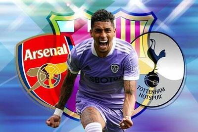 Arsenal and Tottenham poised for Raphinha transfer fight but Leeds winger prefers Barcelona switch