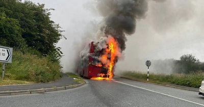 Intel staff evacuated after bus bursts into flames in Maynooth