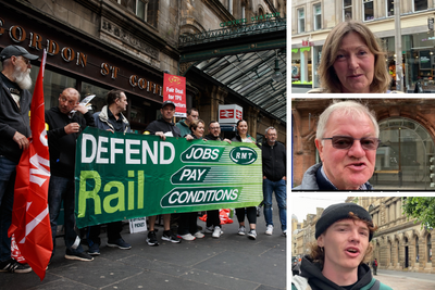 Watch as Glaswegians are asked if they support RMT rail strikes