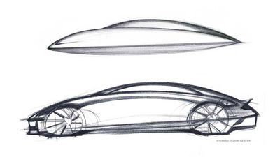 Hyundai Teases Ioniq 6 In Concept Sketch