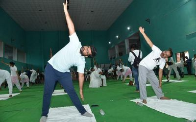 Thousands take part in yoga camps in Vizianagaram
